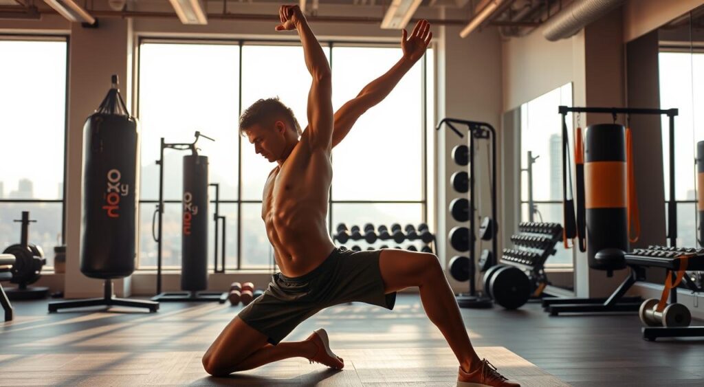 post-workout stretching
